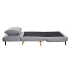Foldable Sleep Chair with Hideaway Legs and Backrest Pillow - 75.5D x 41W x 30H