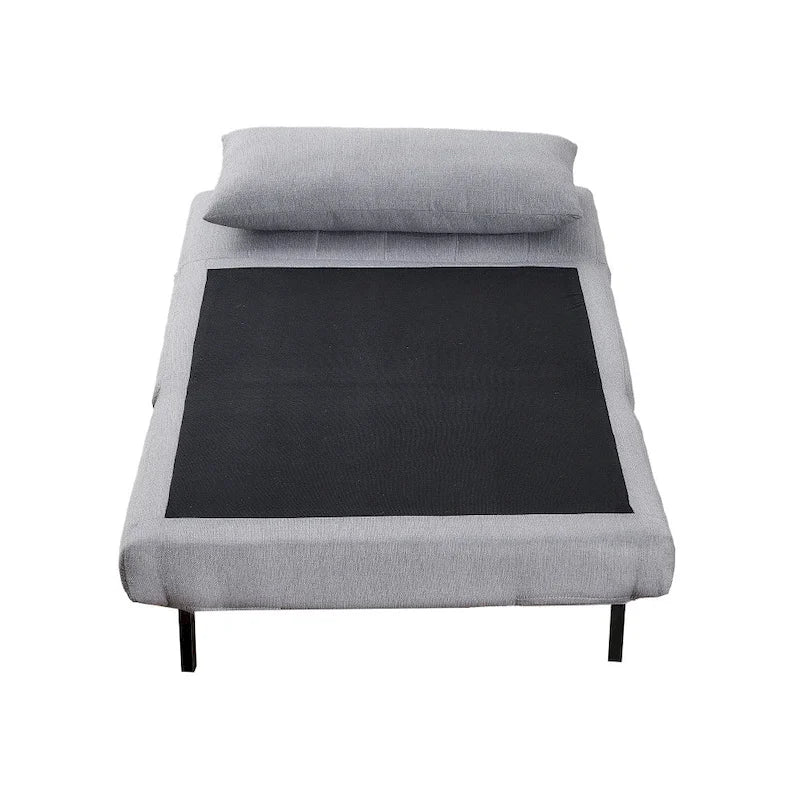 Foldable Sleep Chair with Hideaway Legs and Backrest Pillow - 75.5D x 41W x 30H