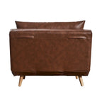 Foldable Sleep Chair with Hideaway Legs and Backrest Pillow - 75.5D x 41W x 30H