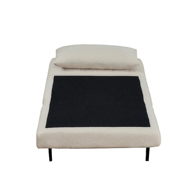 Foldable Sleep Chair with Hideaway Legs and Backrest Pillow - 75.5D x 41W x 30H