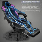 Bossin Gaming Chairs with Footrest, Big and Tall Chair 400 Capacity, Racing Style Computer Chair with Ergonomic Lumbar Support