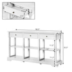 Console Table with Ample Storage for Entryway Living Room