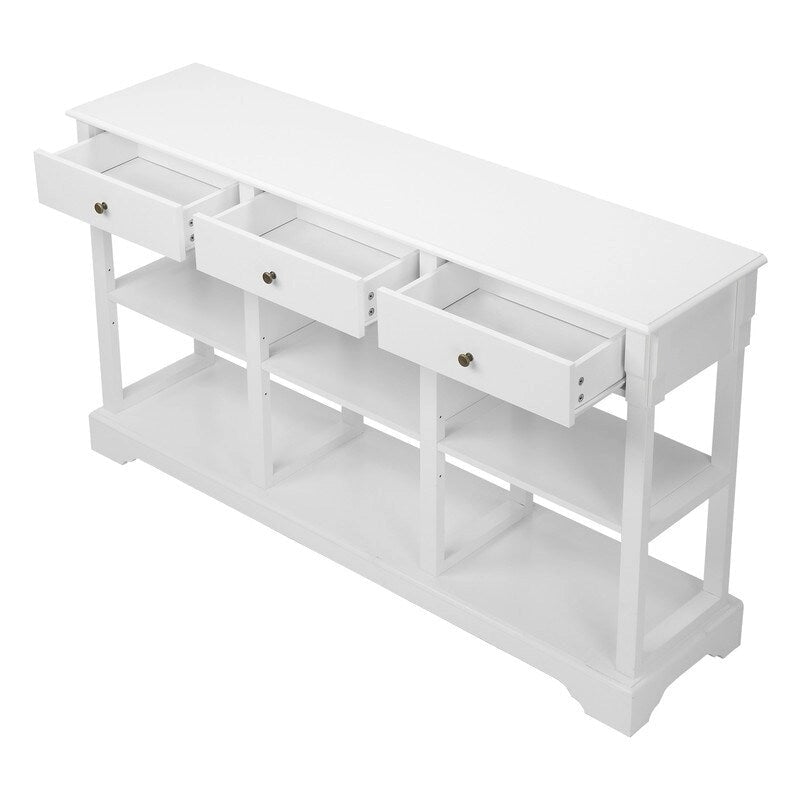 Console Table with Ample Storage for Entryway Living Room