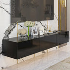 63 TV Stand Hanging TV Consoles Wall TV Cabinet with LED Entertain