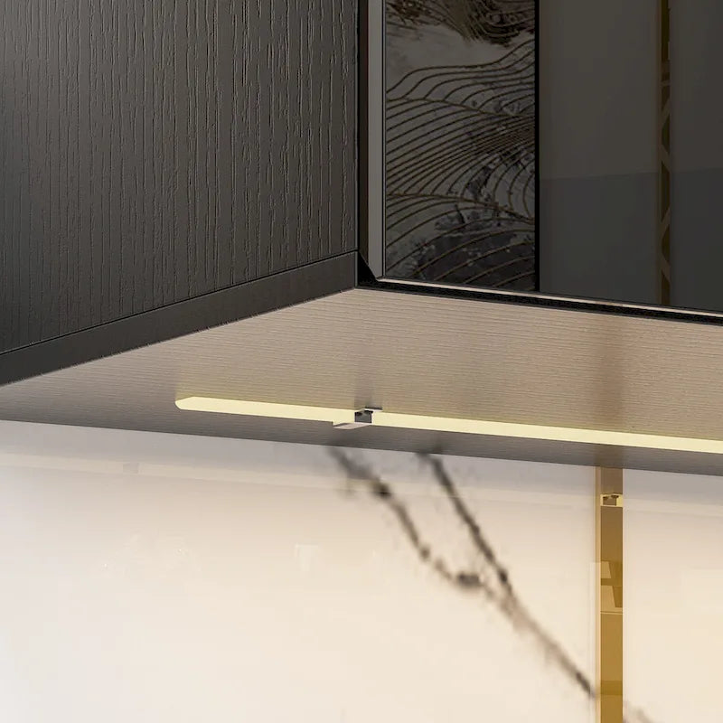 63 TV Stand Hanging TV Consoles Wall TV Cabinet with LED Entertain