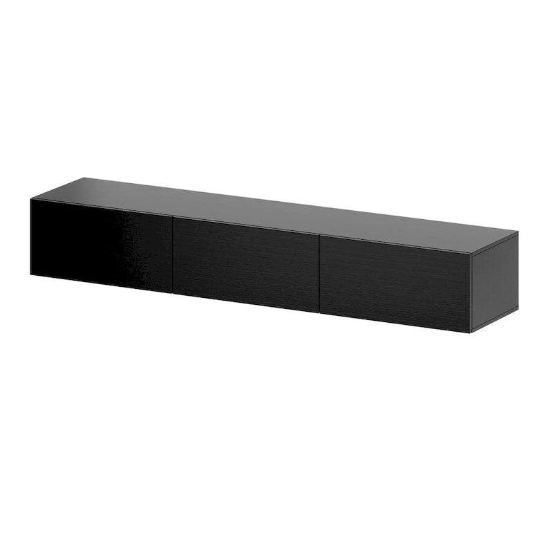 63 TV Stand Hanging TV Consoles Wall TV Cabinet with LED Entertain