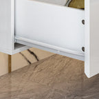63 TV Stand Hanging TV Consoles Wall TV Cabinet with LED Entertain