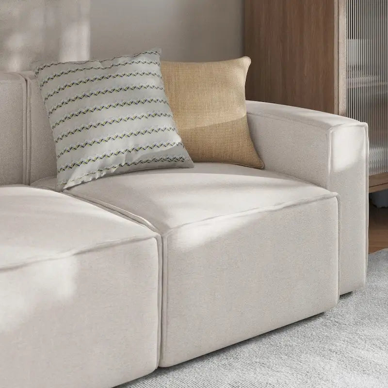 Contemporary Modular Sectional Sofa Right Side Chair with Armrest