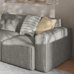 Contemporary Modular Sectional Sofa Right Side Chair with Armrest