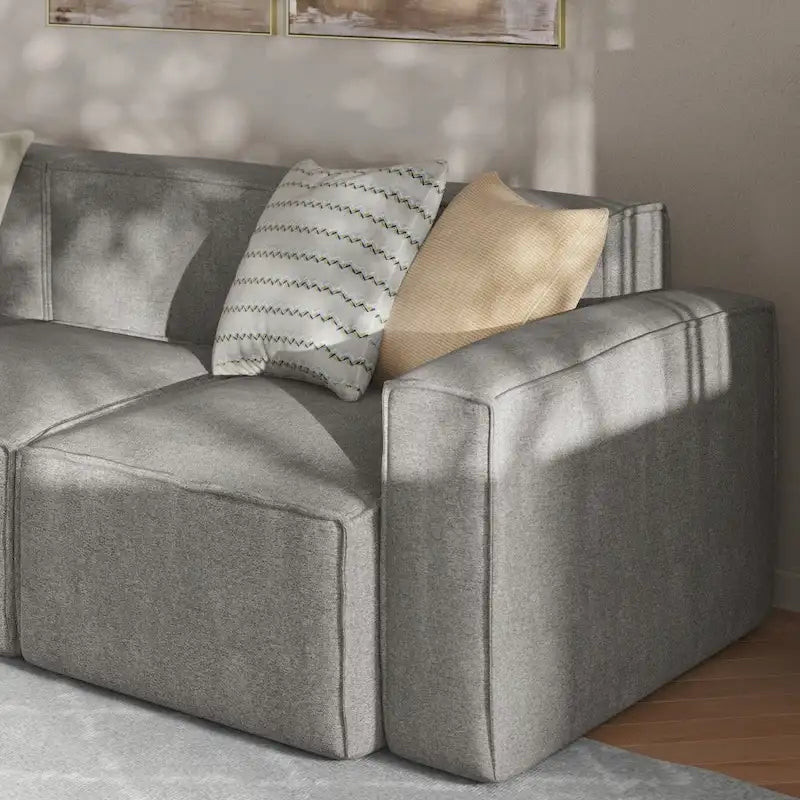 Contemporary Modular Sectional Sofa Right Side Chair with Armrest