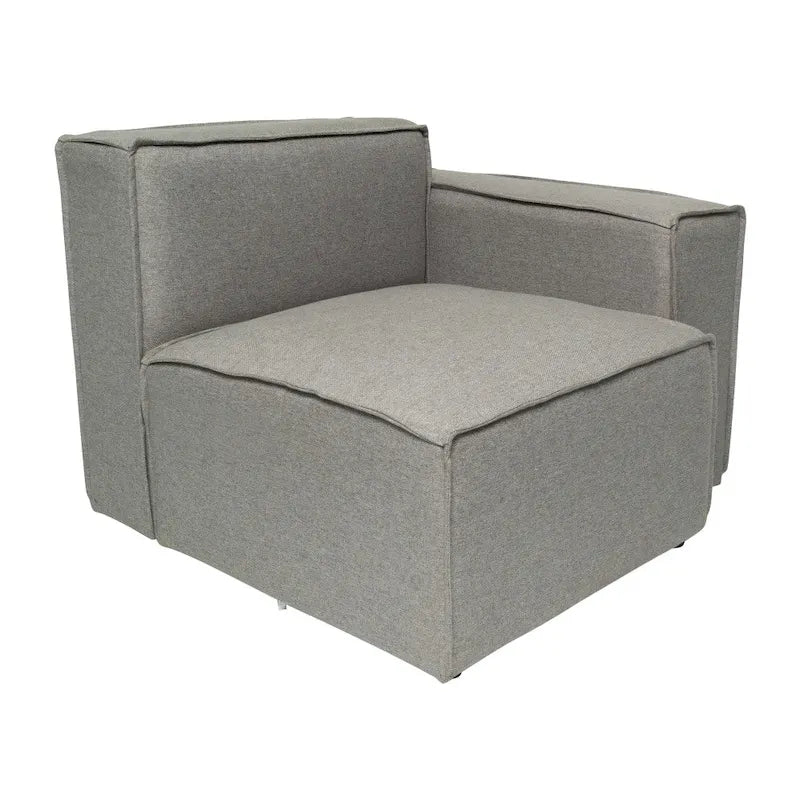 Contemporary Modular Sectional Sofa Right Side Chair with Armrest