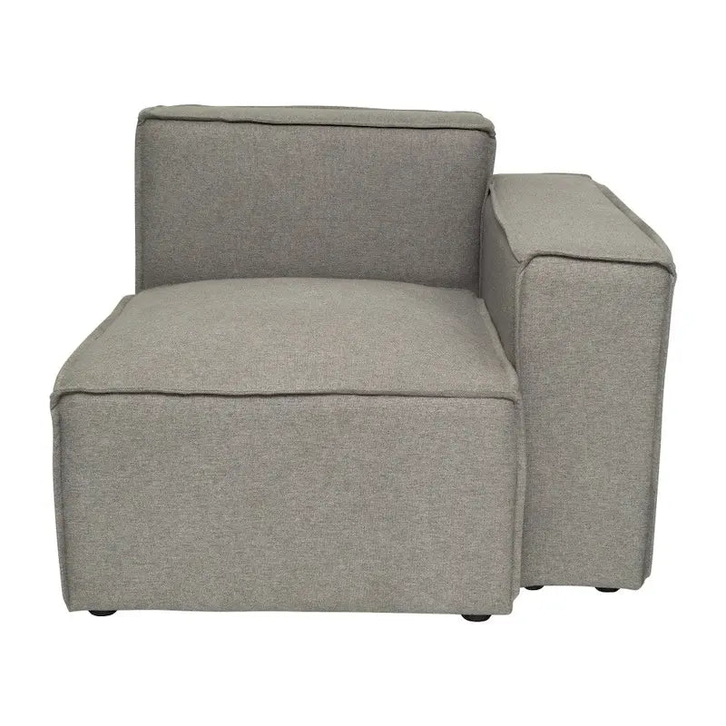 Contemporary Modular Sectional Sofa Right Side Chair with Armrest