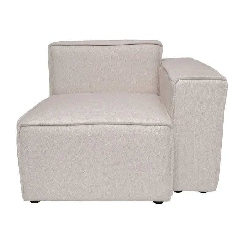 Contemporary Modular Sectional Sofa Right Side Chair with Armrest