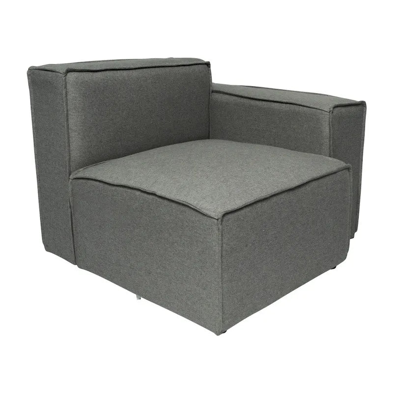 Contemporary Modular Sectional Sofa Right Side Chair with Armrest