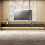 LED Floating TV Stand Entertainment Cabinet for Home and Office 2 PCS