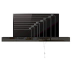 LED Floating TV Stand Entertainment Cabinet for Home and Office 2 PCS