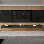 LED Floating TV Stand Entertainment Cabinet for Home and Office 2 PCS