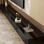 LED Floating TV Stand Entertainment Cabinet for Home and Office 2 PCS