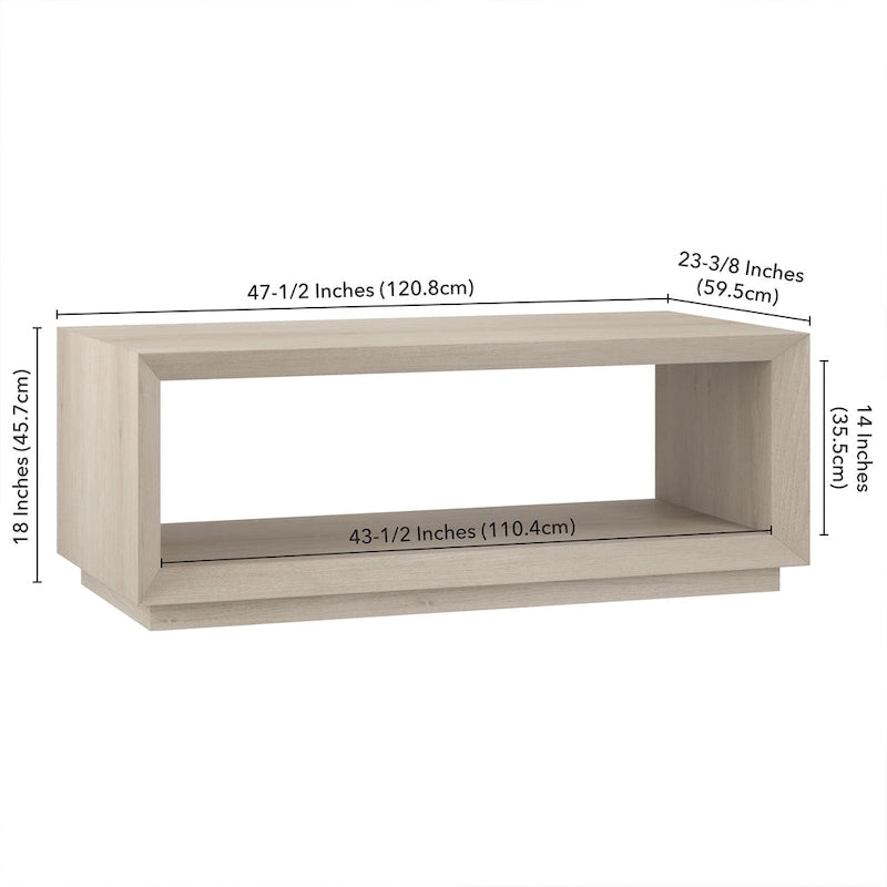 Tannen 48 Wide Rectangular Coffee Table - 47.5 Wide