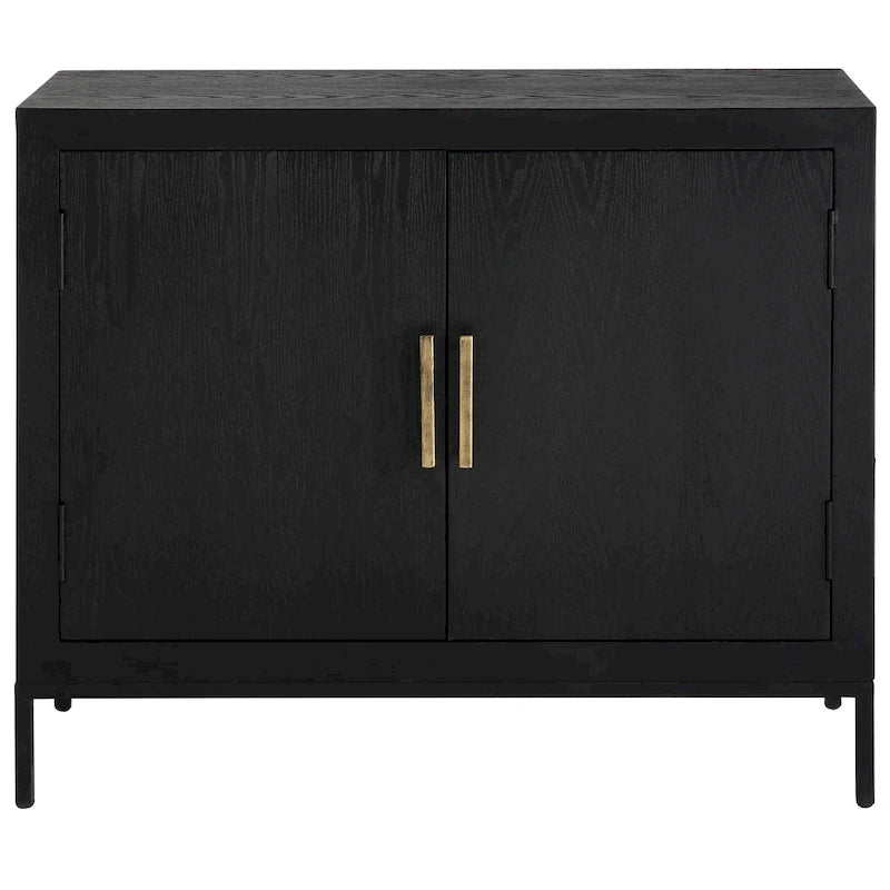 Uttermost Front Range Dark Oak 2 Door Cabinet - 40.25 W X 32.5 H X 11.625 D (in)