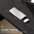 70.87-Inch Executive Desk, Wood Computer Desk for Home Office, Workstation Business Furniture