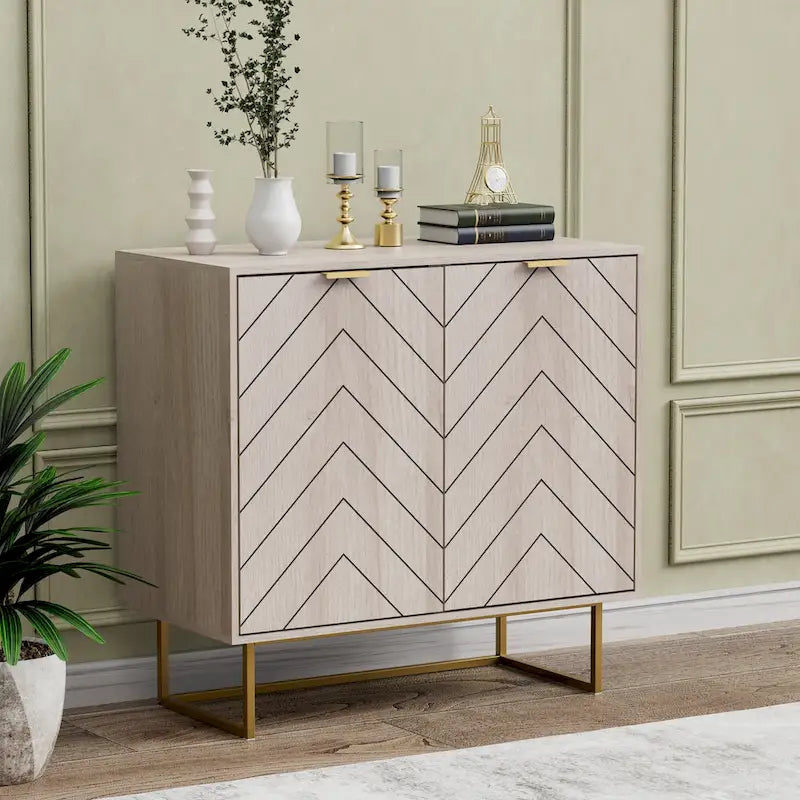 Sideboard Buffet Cabinet with Storage Adjustable Shelf Cabinet for Living Room, Kitchen