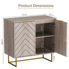 Sideboard Buffet Cabinet with Storage Adjustable Shelf Cabinet for Living Room, Kitchen