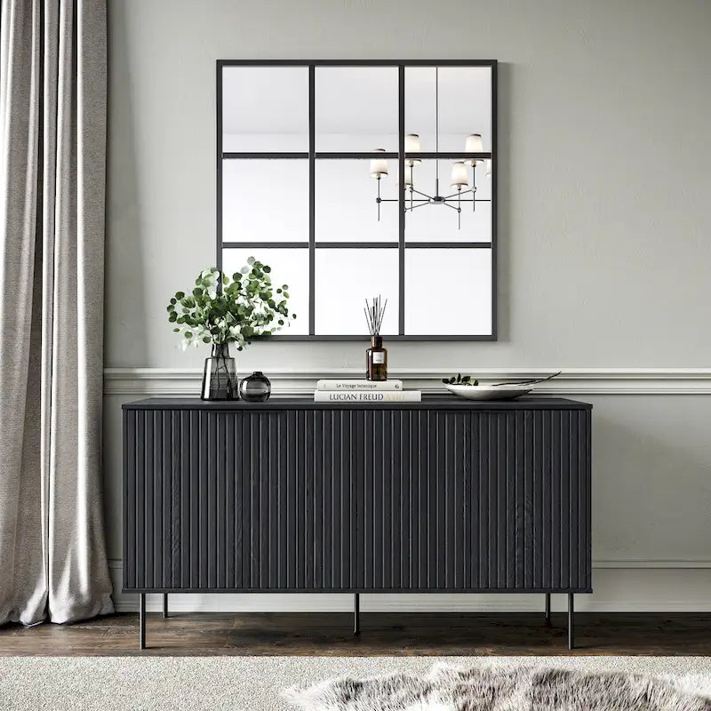 Alexander Fluted Sideboard Cabinet Buffet - 62