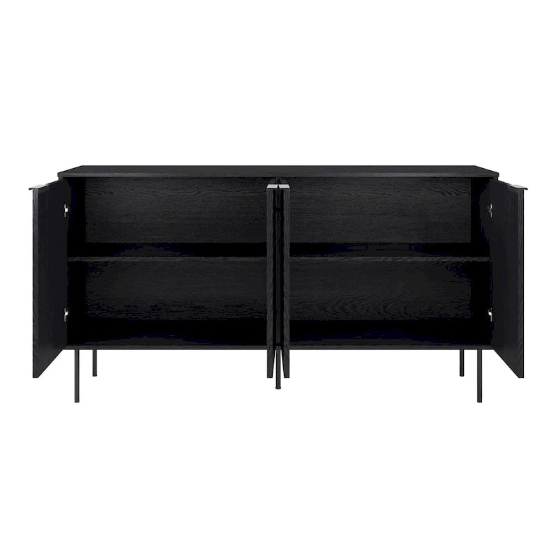 Alexander Fluted Sideboard Cabinet Buffet - 62