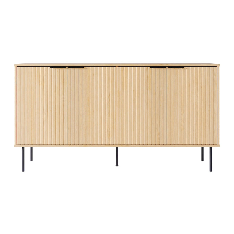 Alexander Fluted Sideboard Cabinet Buffet - 62