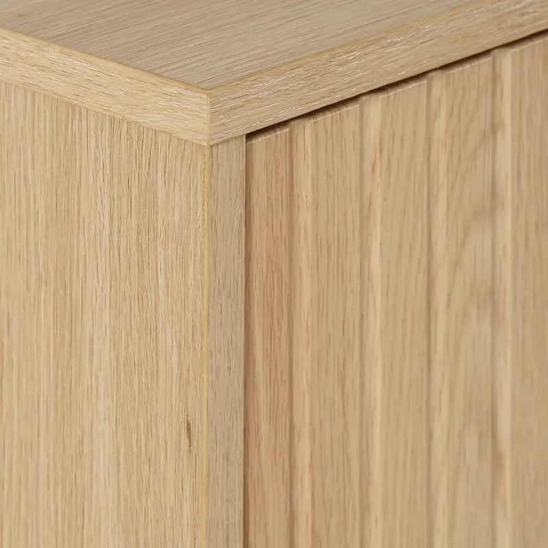 Alexander Fluted Sideboard Cabinet Buffet - 62