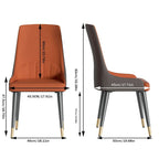 2 pieces Contemporary Leather Dining Chair - 18x19.7x32.3 inch