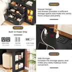 Makeup Vanity Table Mirror Lights LED Dresser 5 Drawers Cabinet