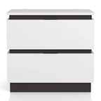 Conjira Modern White Wood 3-Piece Platform Bedroom Set (USB) by Furniture of America