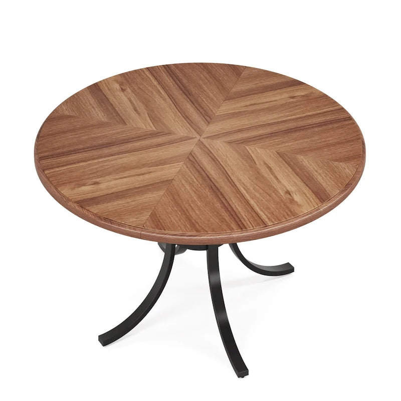 47 inch Round Dining Table Circle Dining Room Table for 4 People