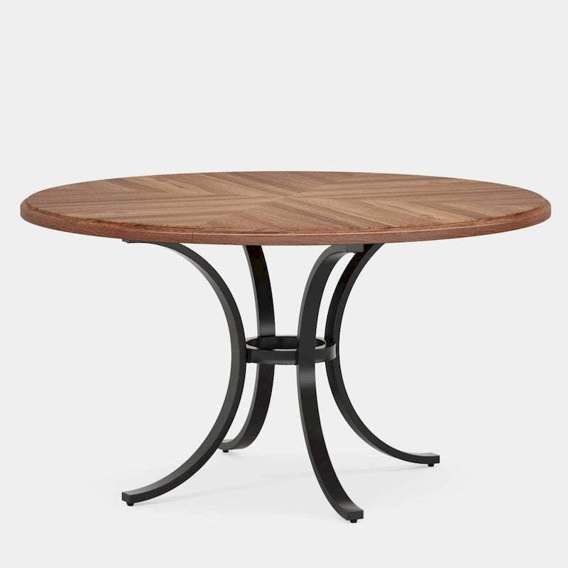 47 inch Round Dining Table Circle Dining Room Table for 4 People