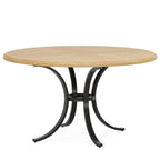 47 inch Round Dining Table Circle Dining Room Table for 4 People