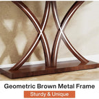 63 Farmhouse Console Table, Sofa Table Wood Entryway Table Accent Table