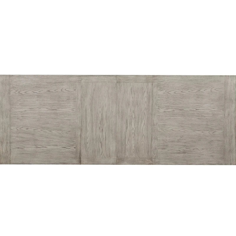 Rectangular Dining Table with Leaves in Gray Oak