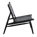 SAFAVIEH Queenie Bandelier Open Leather Weave Squared Accent Chair - 26 W x 32 D x 31 H - 26Wx31Dx31H