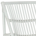 SAFAVIEH Jacquelynn White Wicker Chair And Ottoman Set - 22 x 30.5 x 32 - 22Wx30Dx31H
