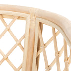SAFAVIEH Theona Rattan Lattice Arm Chair - 22.3 W x 23 L x 31.3 H - 22Wx23Dx31H