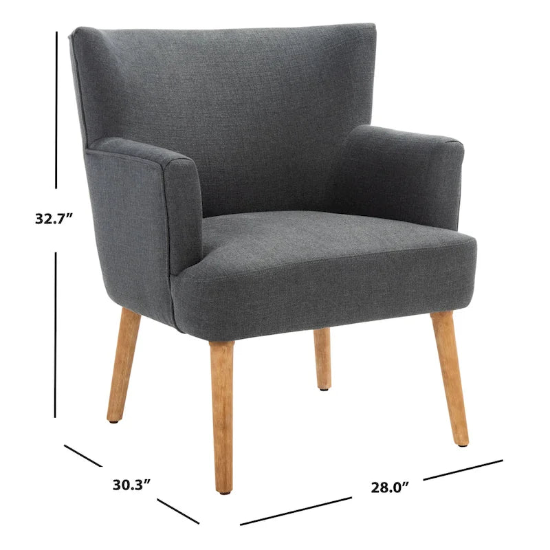 SAFAVIEH Paulina Accent Chair - 28 W x 30.3 L x 32.7 H - 28Wx30Dx33H