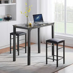 VECELO 3-Pieces Counter Dining Table Set