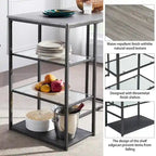 VECELO 3-Pieces Counter Dining Table Set