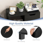 3-tier Side Table with Storage Shelf & Drawer Space - 23.5 x 12 x 20.5 (L x W x H)