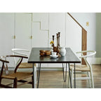 Modern Wood Dining Chair With Open Back Arm Armchair Hemp Seat For Home Restaurant Office