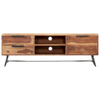 vidaXL TV Stand 55.1x11x18.5 Solid Wood Sheesham