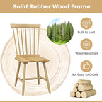 Costway Windsor Dining Chairs Set of 2 Armless Spindle Back Solid - See Details
