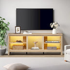 Classical 70 Inch TV Stand, TV Console Table for 75 Inch TV with LED